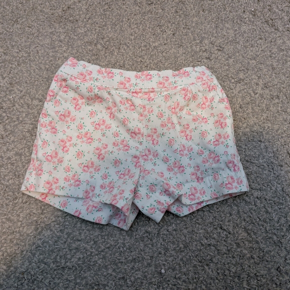 3 For $18 Janie and Jack Pink Floral Kids Shorts - Picture 4 of 7